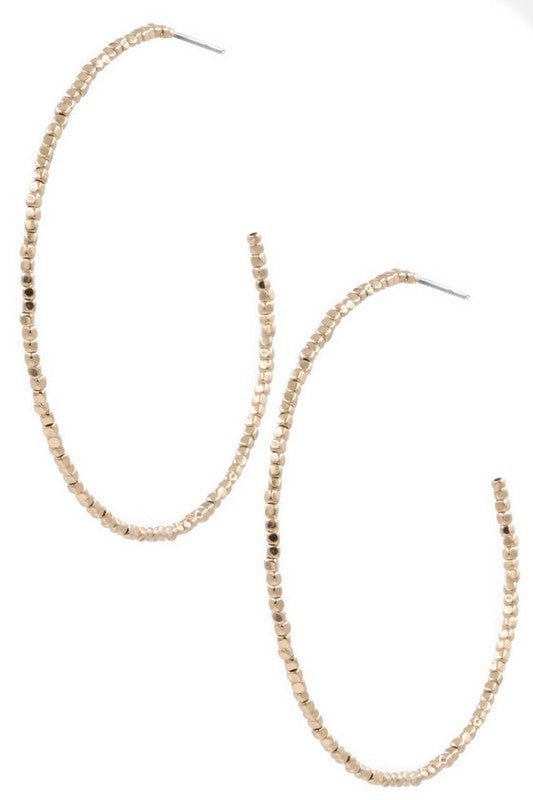 Seed Bead Open Back Hoops - Mercantile213