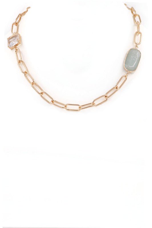 Stone Pendant Necklace - Mercantile213