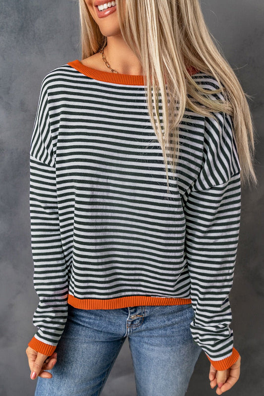 Striped Knit Top - Mercantile213