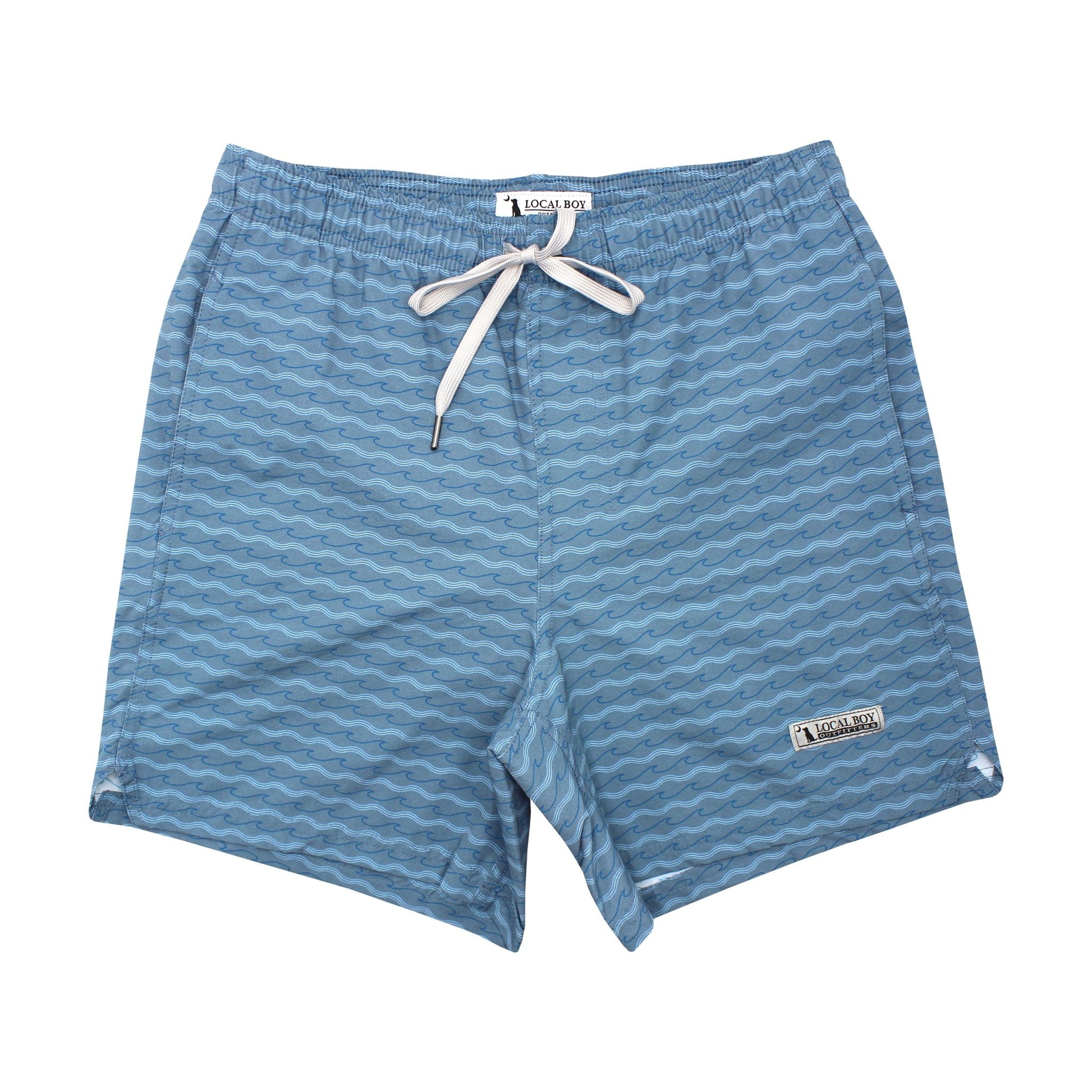 Swim Trunks- Waves Slate - Mercantile213