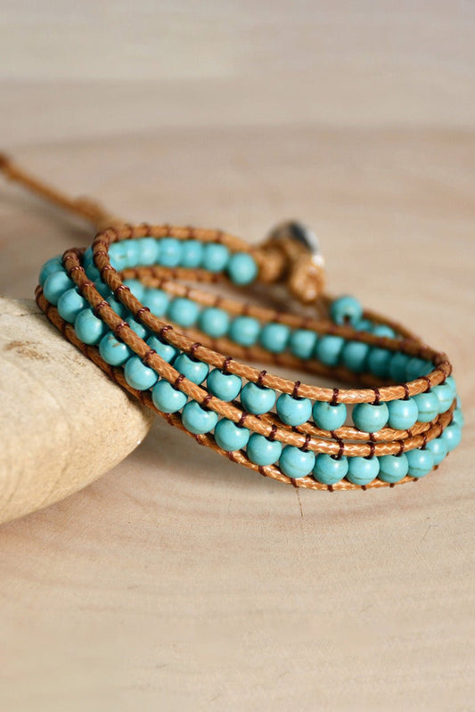 Turquoise Wrap Bracelet - Mercantile213
