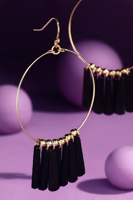 Wood Bar Earings - Mercantile213