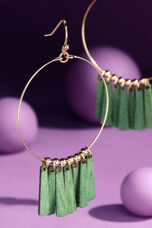 Wood Bar Earings - Mercantile213