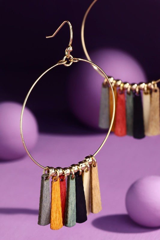 Wood Bar Earings - Mercantile213